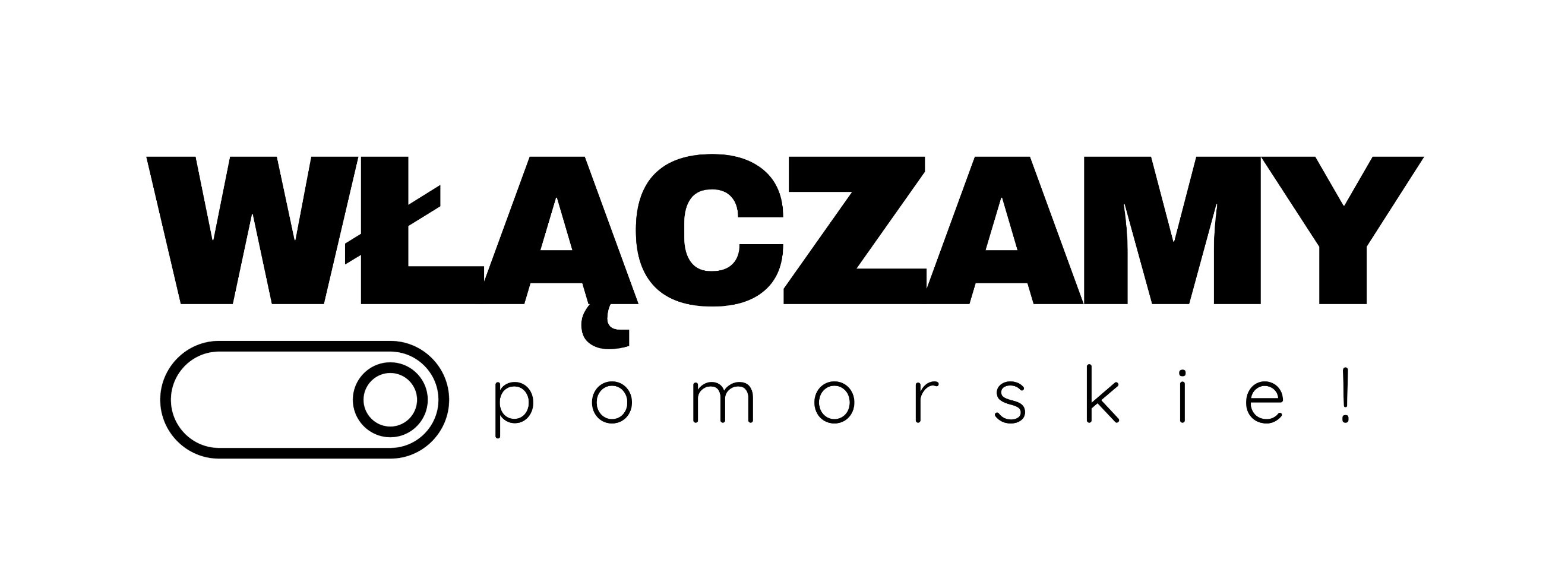 Grafika przedstawia logotyp Włączamy Pomorskie!